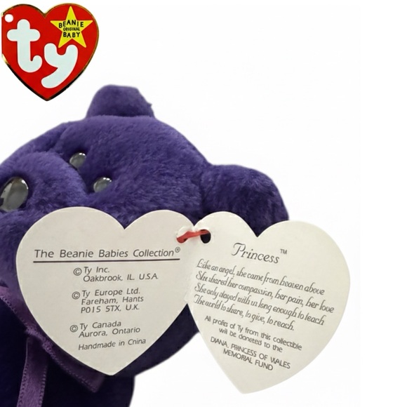 NEW RARE‼️ Ty Beanie Baby Princess Diana 1997 Limited Edition w/TAG ERROR MINT - Picture 12 of 16